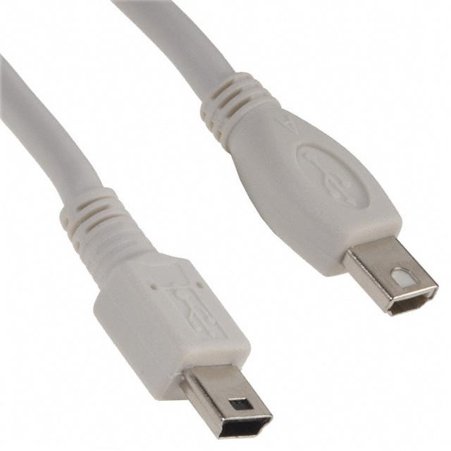 QUALTEK ELECTRONICS 3021015-10 USB CABLE, 2.0 PLUG A-MINI B, 3.05M, BLK